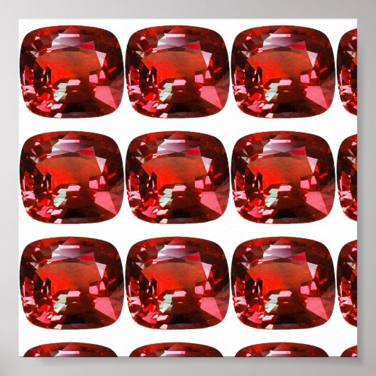 Ruby Gemstone Red Poster (Voorkant)