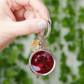 Ruby Gemstone Sleutelhanger (Hand)