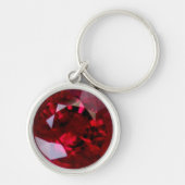Ruby Gemstone Sleutelhanger (Voorkant)