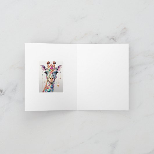 Ruby Giraffe Kaart (Binnen)