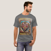 Ruby Granaatappel Hart Steampunk-serie T-shirt (Voorkant volledig)