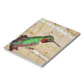 Ruby Green hummingbird Notitieblok (Gedraaid)