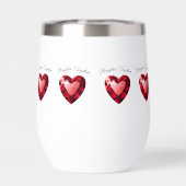 Ruby Heart Love Thermal mug Valentine Gift  (Achterkant)