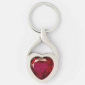 Ruby Heart Sleutelhanger (Voorkant)