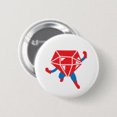 Ruby Hero Ronde Button 5,7 Cm (Voorkant /achterkant)