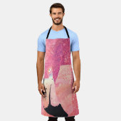 Ruby Het Flamingo Schilderij Schort (Gedragen)