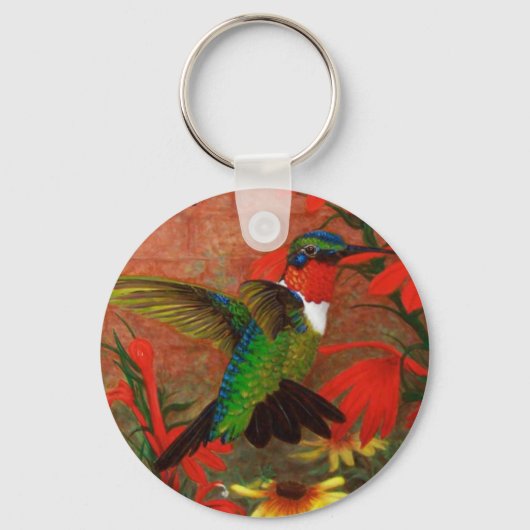 Ruby Hummingbird Sleutelhanger (Voorkant)