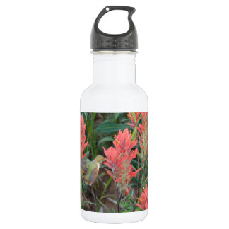 Ruby in Red Flowers Hummingbird Waterfles