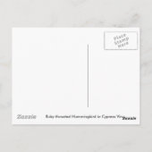 Ruby-keel in Cypress Vine Briefkaart (Achterkant)