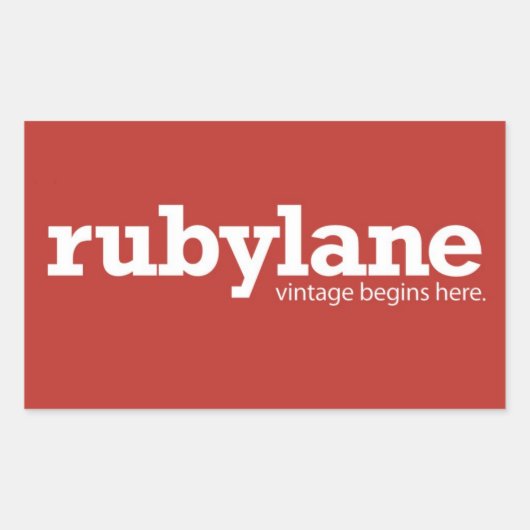 Ruby Lane Color Block Sticker (Voorkant)