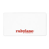 Ruby Lane Grands Étiquettes d'expédition avec logo (Devant)