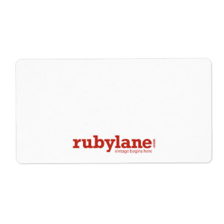 Ruby Lane Grands Étiquettes d'expédition avec logo