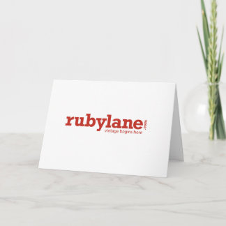 Ruby Lane Thank You Card - 7" x 5" Bedankkaart