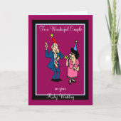 RUBY MARIAGE ANNIVERSAIRE DE LA CARTE DE SALUT (Devant)