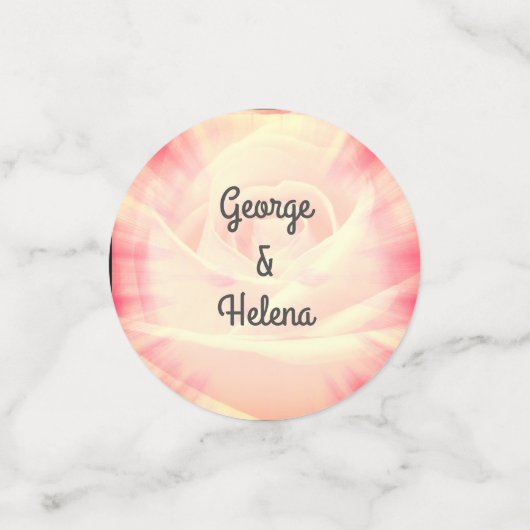 Ruby Mariage Anniversaire Table Confetti (Petit recto)