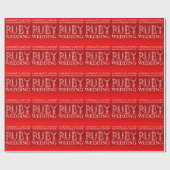 Ruby mariage pierres étincelantes cadeau papier d' (Plat)