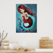 Ruby Mermaid Poster Print (Cuisine)
