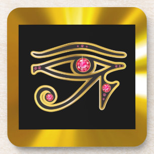 Ruby OEil de Ra dans le Dessous de verre de liège
