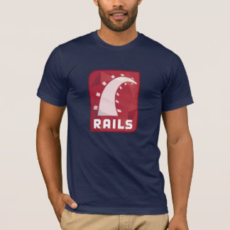Ruby op Rails T-shirt (marine)