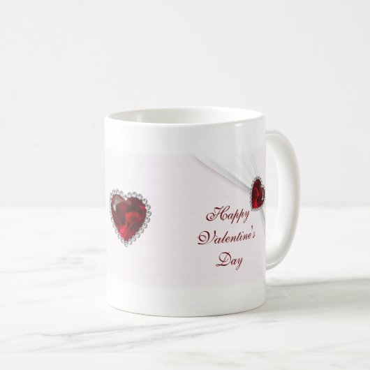 Ruby Pink Valentijnsdag Mok (Voorkant rechts)