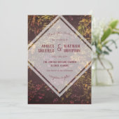 Ruby Plante Wall Faire-part de mariage (Debout devant)