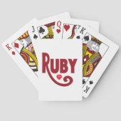 Ruby Pokerkaarten (Achterkant)