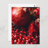Ruby pomegranate briefkaart (Voorkant / Achterkant)