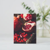 Ruby pomegranate briefkaart (Staand voorkant)