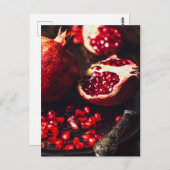 Ruby pomegranate briefkaart (Voorkant / Achterkant)