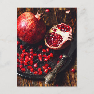 Ruby pomegranate briefkaart