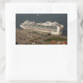 Ruby Princess Cruise, SF-Stickers Rechthoekige Sticker (Tas)