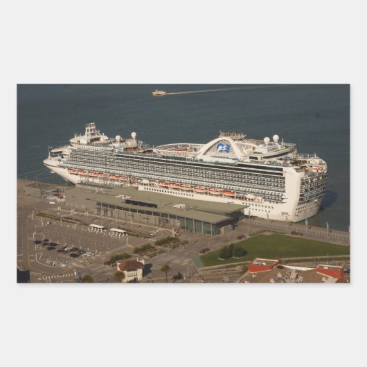 Ruby Princess Cruise, SF-Stickers Rechthoekige Sticker (Voorkant)