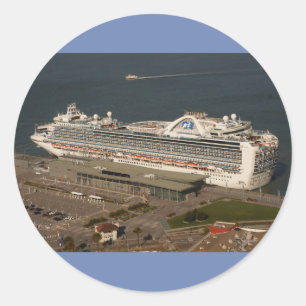 Ruby Princess Cruise, SF-Stickers Ronde Sticker