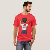 Ruby Programmer Cartoon T-Shirt (Devant entier)
