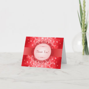 Ruby Red 40th Jubileum Hartelijk dank Bedankkaart