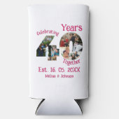 Ruby Red 40th Wedding Jubileum 11 Foto Collage (Voorkant)