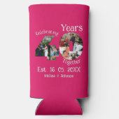 Ruby Red 40th Wedding Jubileum 11 Foto Collage (Achterkant)