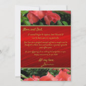 Ruby Red 40th Wedding Jubileum mama en papa (Achterkant)