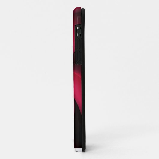 Ruby Red Black Petal Case-Mate iPhone Case (Achterkant/links)