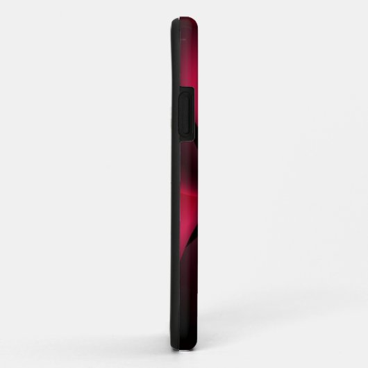 Ruby Red Black Petal Case-Mate iPhone Case (Achterkant/rechts)