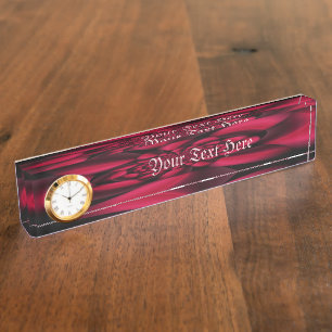 Ruby Red Black Petal Naambordje