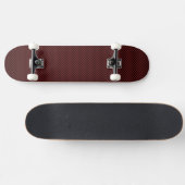 Ruby Red Carbon Style Print Decor Skateboard (Horizontaal)