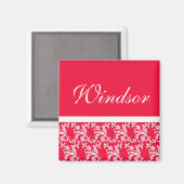 Ruby Red Custom Wedding Magnets Magneet (Voorkant / Achterkant)