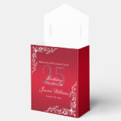 Ruby Red Decoration 25th Birthday Bedankdoosjes (Geopend)