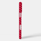 Ruby red, enamel look, bestudeerd raster Case-Mate iPhone case (Achterkant / Rechts)