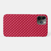 Ruby red, enamel look, bestudeerd raster Case-Mate iPhone case (Achterkant (horizontaal))