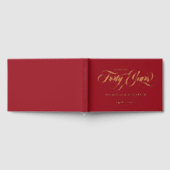 Ruby Red Gold Foil 40e anniversaire Mariage (Complet)