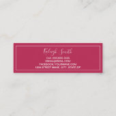 Ruby Red Graduation Insérer une carte de profil (Dos)