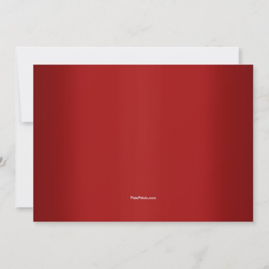 Ruby Red Graduation Photo Invitation (Dos)