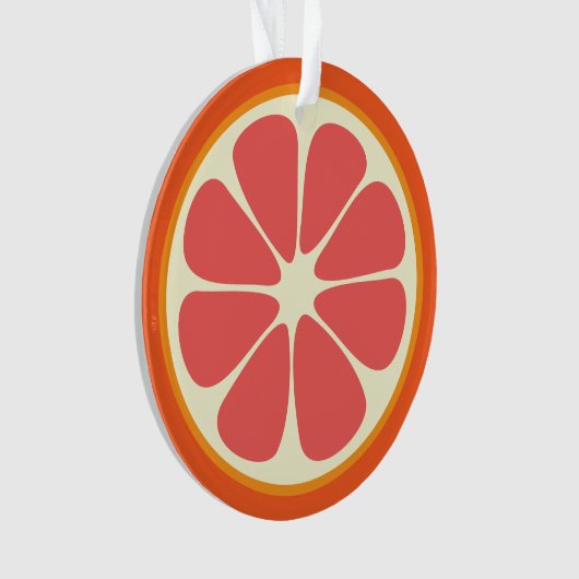Ruby Red Grapefruit Juicy Sweet Citrus Fruit Slice (devant)